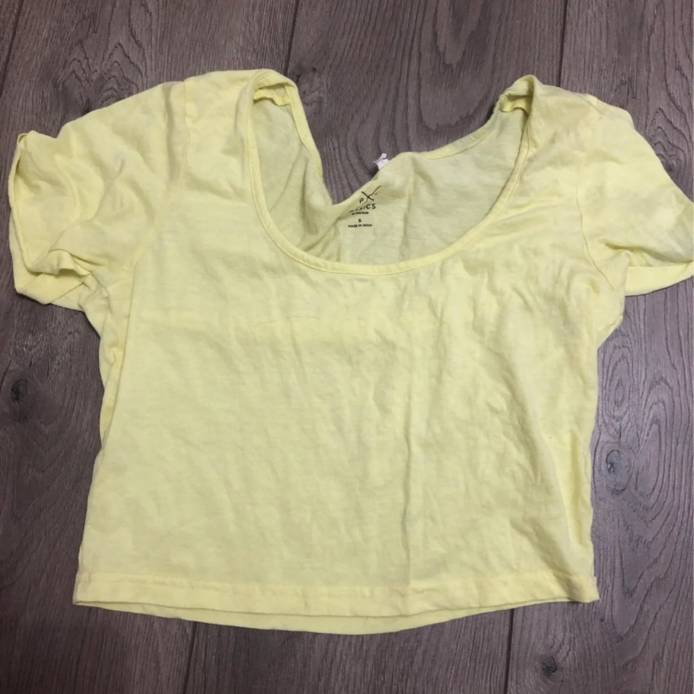 Pacsun Basic Yellow Crop Top